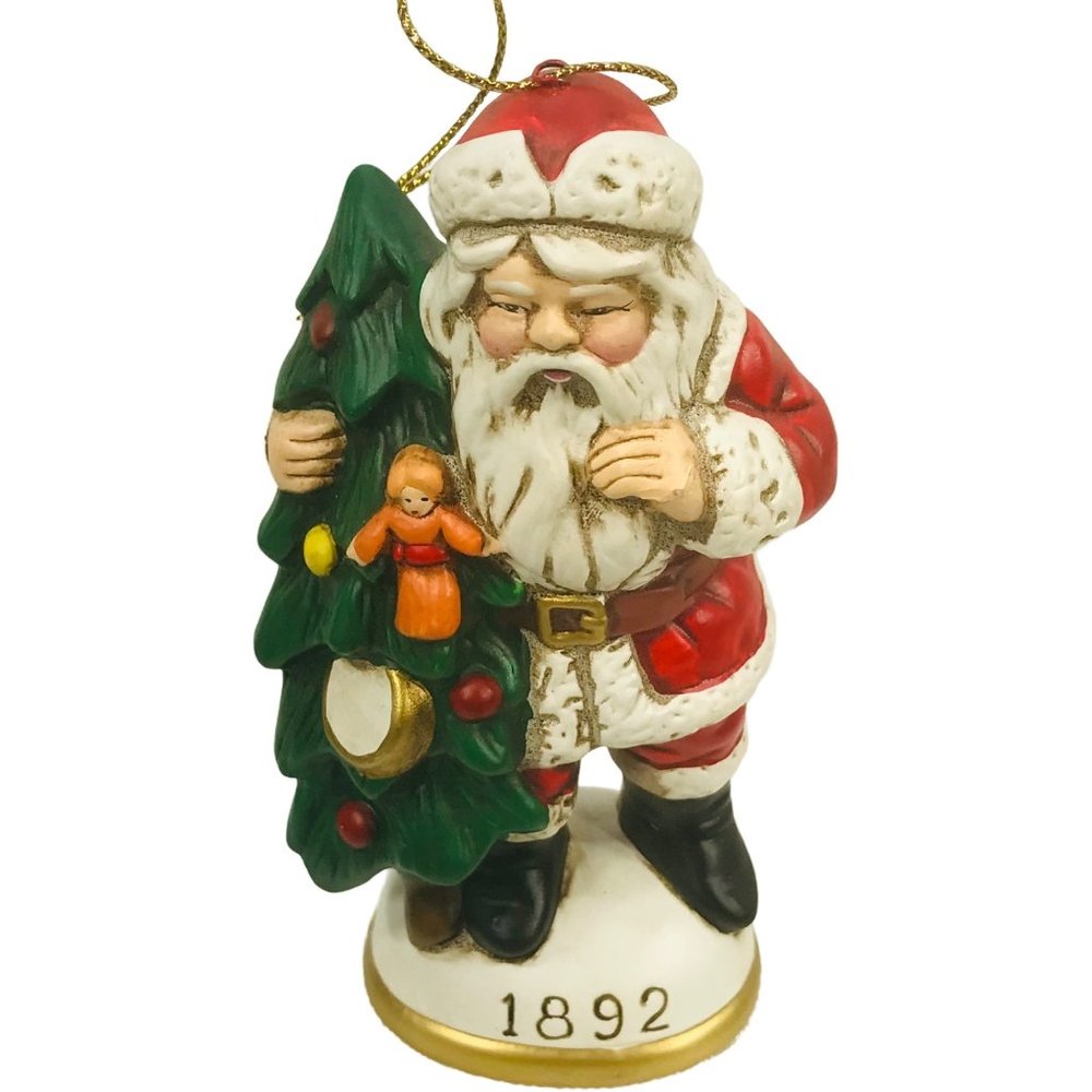 Vintage Christmas Reproductions Memories Of Santa Ornament 1892 Preowned In Box - Picture 2 of 7